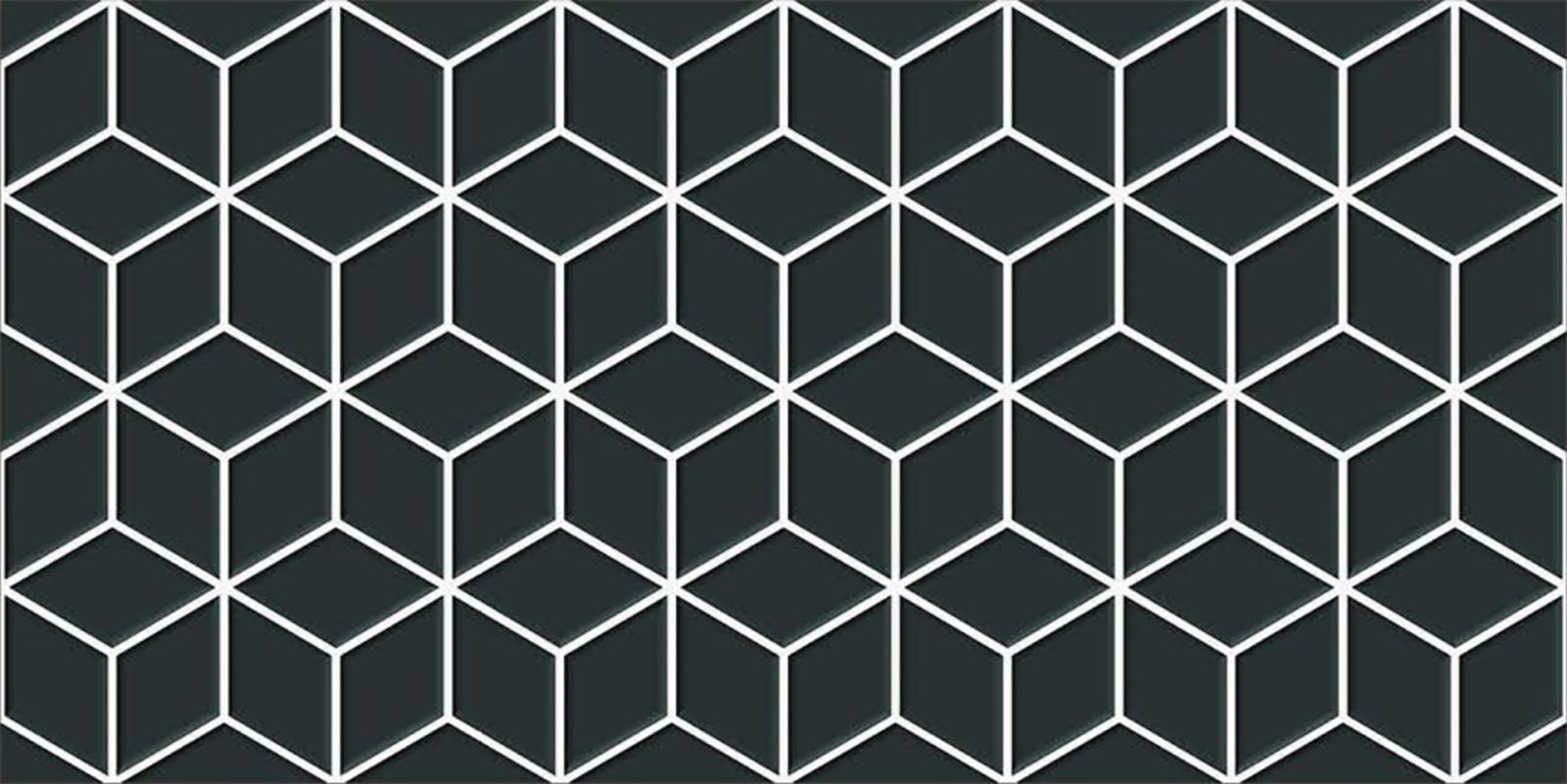 Gạch trang trí ốp tường NK39302 – Prism Black Hải Sơn 300x600 vân sọc