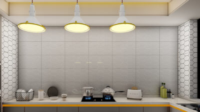 Gạch trang trí ốp tường NK39321 – Qubes Grey Hải Sơn 300x600 vân khối lập thể