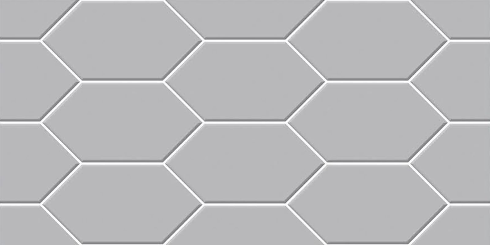 Gạch trang trí ốp tường NK39321 – Qubes Grey Hải Sơn 300x600 vân khối lập thể