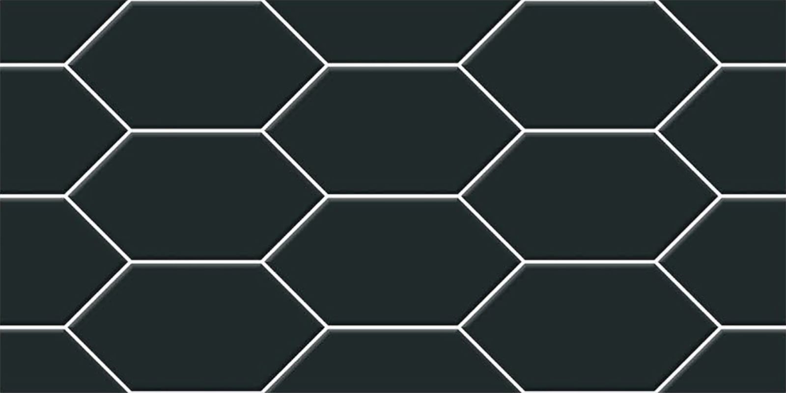 Gạch trang trí ốp tường NK39322 – Qubes Black Hải Sơn 300x600 men bóng