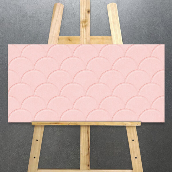 Gạch trang trí ốp tường NK39340 – Rainbow Series Hải Sơn 300x600 bề mặt bóng, hồng pastel