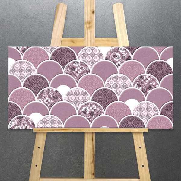 Gạch trang trí ốp tường NK39343 – Rainbow Series Hải Sơn 300x600 bề mặt bóng, tím pastel