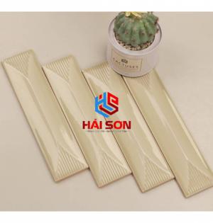 DASMGEC5B_65*265mm Gạch Thẻ Trang Trí Độc Đáo Be Bóng