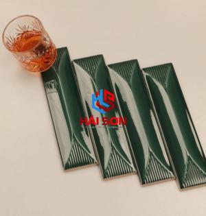 DASMGED9B_65*265mm Gạch Thẻ Trang Trí Độc Đáo Xanh Lá Cây