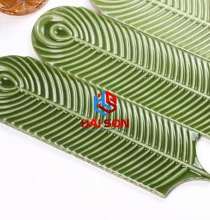 DAS90300-11_90*300mm Gạch Ốp Tường Lông Vũ Đẹp Mix 3 Màu Xanh