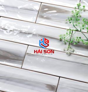 DASMETRO_100x300 mm Gạch Thẻ Chữ Nhật Xám Metro Bóng Lượng