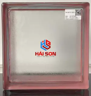 DASVAC-092_190*190*95 mm Gạch Kính Da Quýt Hồng