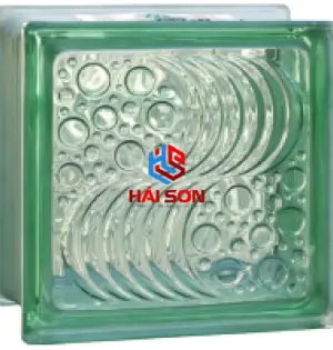 DASBB_19x19x9.5 cm Gạch Kính Bọt Biển Đồng Tâm 