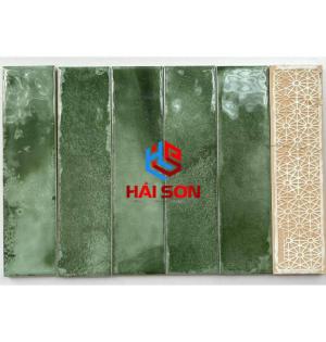 DAS	M7533F12_75x300mm Gạch Thẻ Chữ Nhật Xanh Trà Bóng Lượn