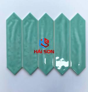 DAS75306J-2_75x300mm Gạch Thẻ Mũi Tên Bóng Lượn Xanh Mint