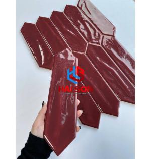 DAS75317J_75x300mm Gạch Thẻ Mũi Tên Bóng Lượn Đỏ Đô
