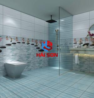 NK8414_300×600 Gạch Bộ Ốp Tường Phối Cảnh Sông Nước Yên Bình