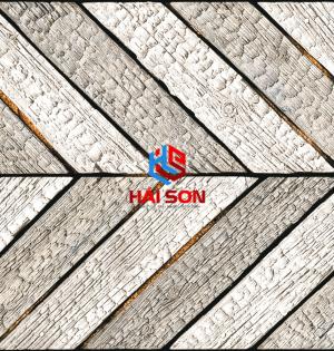 NK3810G_Gạch Đá Trang Trí Ốp Tường Đá Than Cháy Xương Cá 300×600
