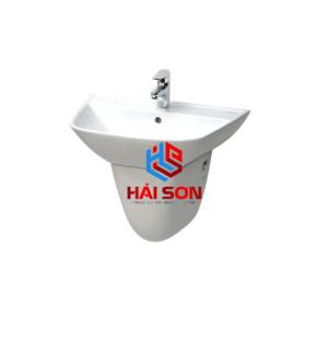 LAVABO TREO TƯỜNG INAX L-297V/L-297VC KÈM CHÂN NGẮN 