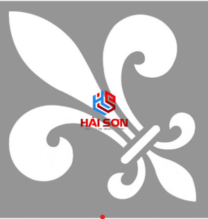 ĐTGB0573M_200 x 200 x 16 Gạch Bông Hoạ Tiết Trắng Đen