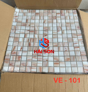 VTPVE 101_304mm x 304mm x 4 Gạch Mosaic Xà Cừ Cao Cấp