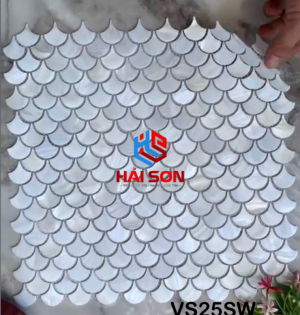 VTPVS25SW_304mm x 304mm Gạch Mosaic Khảm Trai Cao Cấp