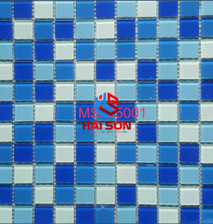 VTP25001_25mm x 25mm Gạch Thuỷ Tinh Hồ Bơi Mosaic