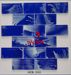 VTPHCB - 5101_ 50x100mm Gạch Thuỷ Tinh Hồ Bơi Mosaic Vân Mây