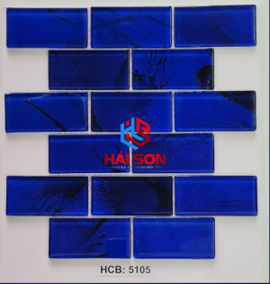VTPHCB - 5105_ 50x100mm Gạch Thuỷ Tinh Hồ Bơi Mosaic Vân Mây