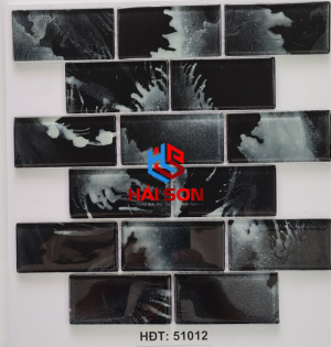 VTPHĐT - 51012_ 50x100mm Gạch Thuỷ Tinh Hồ Bơi Mosaic Vân Mây