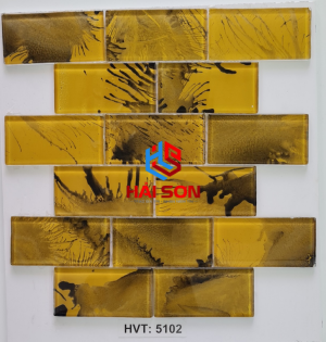 VTPHVT - 5102_ 50x100mm Gạch Thuỷ Tinh Hồ Bơi Mosaic Vân Mây