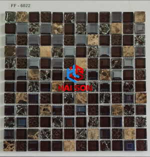 VTPFF - 6022_300mm x 300mm Gạch Mosac Trang Trí Thuỷ Tinh