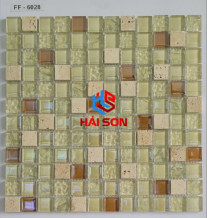 VTPFF - 6028_300mm x 300mm Gạch Mosac Trang Trí Thuỷ Tinh