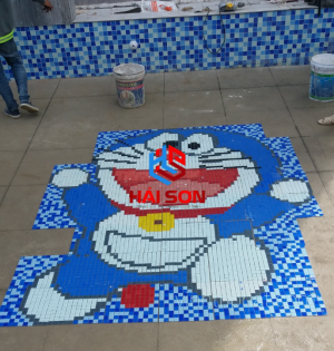 VTPTranh 07_300mm x 300mm Gạch Mosaic Tranh Hồ Bơi