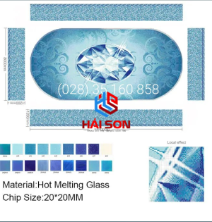 VTPTranh 20_20mm x 20mm Gạch Mosaic Tranh Hồ Bơi