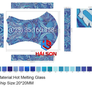VTPTranh 24_20mm x 20mm Gạch Mosaic Tranh Hồ Bơi