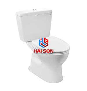 TOTO CS300DRT10W_Bồn cầu hai khối có nắp đậy và bệ ngồi đóng êm TC395VS