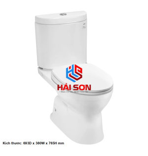 TOTO Bồn cầu hai khối, nắp đóng êm TC395VS CS325DRT10W