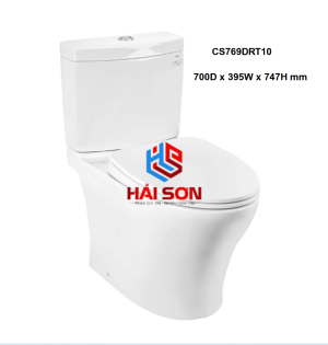 TOTO Bồn cầu hai khối, nắp đóng êm TC395VS CS769DRT10XW