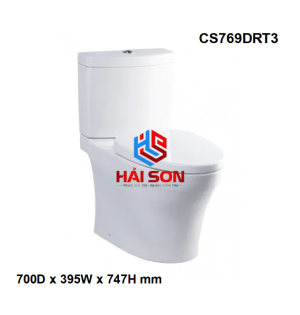 TOTO Bồn cầu hai khối, nắp đóng êm TC385VS CS769DRT3XW