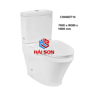 TOTO Bồn cầu hai khối, nắp đóng êm TC395VS CS948DT10