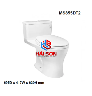 TOTO Bồn cầu một khối MS855DT2 (Nắp đóng êm TC393VS) MS855DT2XW