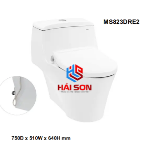 TOTO Bàn cầu một khối kèm nắp rửa cơ Ecowasher TCW07S MS823DRE2