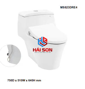 TOTO Bàn cầu một khối kèm nắp rửa cơ Ecowasher TCW1211A MS823DRE4