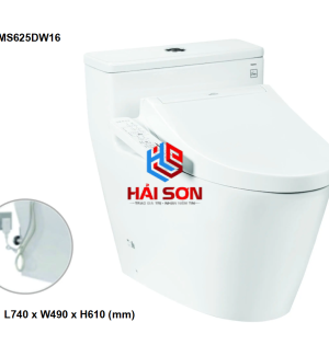 TOTO Bàn cầu 1 khối kèm nắp rửa điện tử WASHLET dòng C2 TCF23410AAA MS625DW16