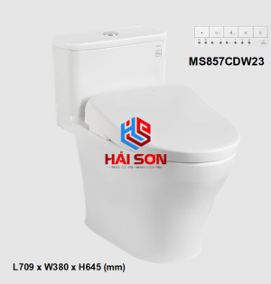 TOTO Bàn cầu một khối kèm nắp rửa điện tử WASHLET dòng S7 – TCF47360GAA MS857CDW23