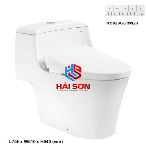 Bàn cầu 1 khối kèm nắp rửa điện tử WASHLET dòng S7 – TCF47360GAA
