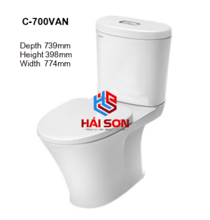 INAX Bàn cầu hai khối C-700VAN
