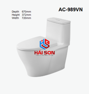 INAX Bồn cầu 1 khối AC-989VN