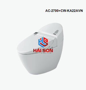 INAX Bồn cầu 1 khối kết hợp nắp rửa điện tử AC-2700+CW-KA22AVN