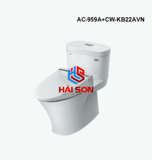 INAX Bồn cầu 1 khối kết hợp nắp rửa điện tử AC-959A+CW-KB22AVN