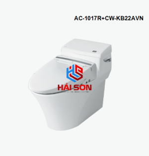 INAX Bồn cầu 1 khối kết hợp nắp rửa điện tử AC-1017R+CW-KB22AVN