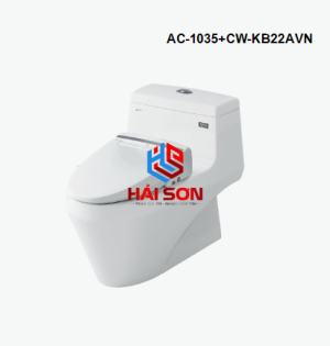 INAX Bồn cầu 1 khối kết hợp nắp rửa điện tử AC-1035+CW-KB22AVN