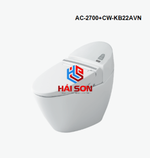 INAX Bồn cầu 1 khối kết hợp nắp rửa điện tử AC-2700+CW-KB22AVN