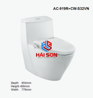 INAX Bồn cầu 1 khối kết hợp nắp rửa cơ AC-919R+CW-S32VN